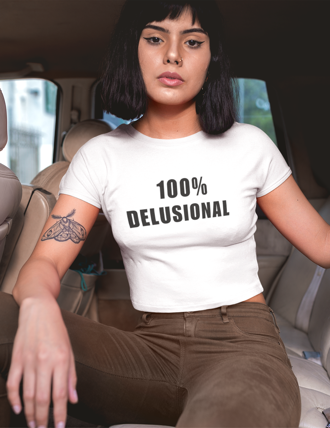 100% Delusional Crop Top