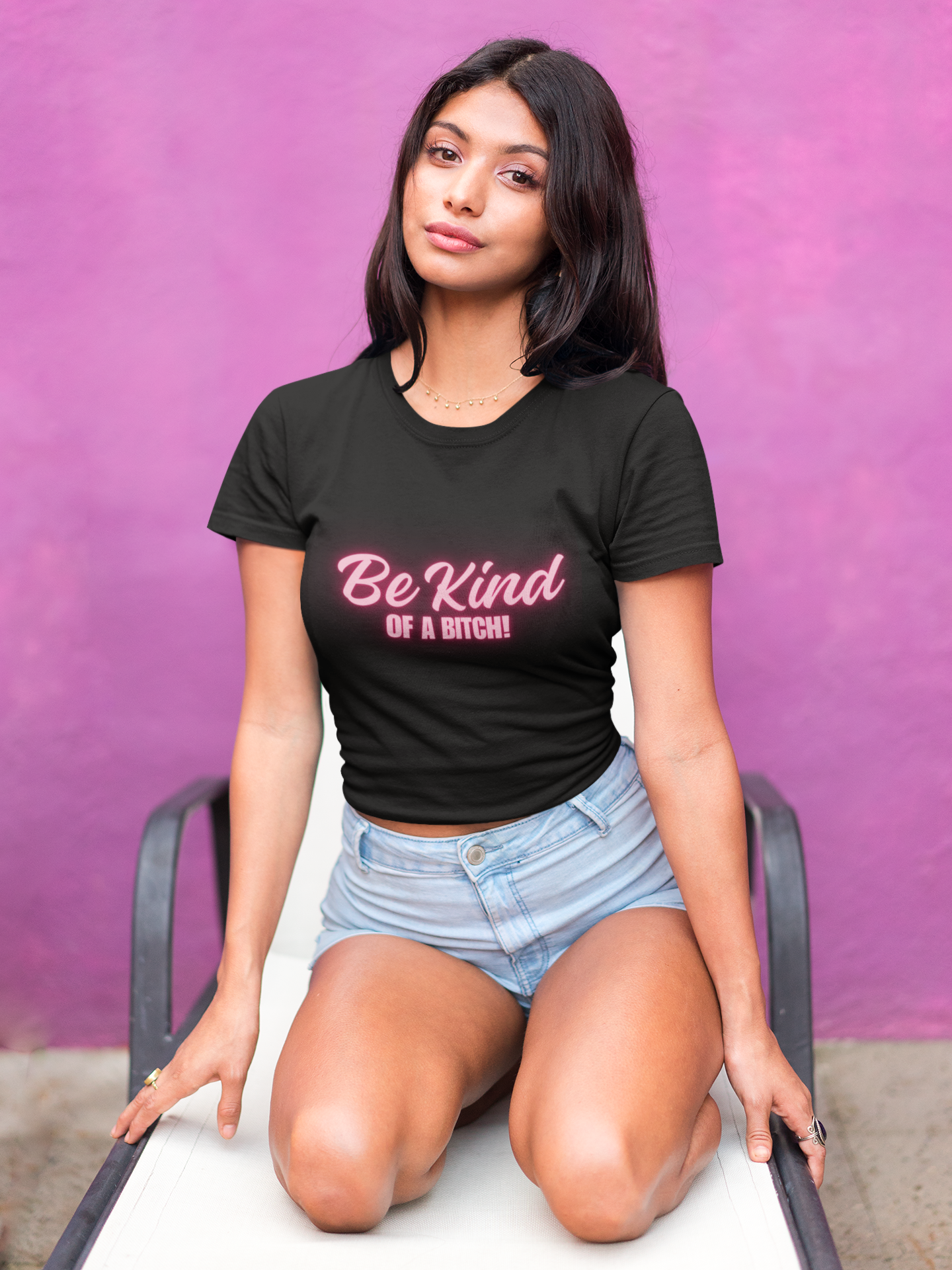 Be Kind of a bitch crop top