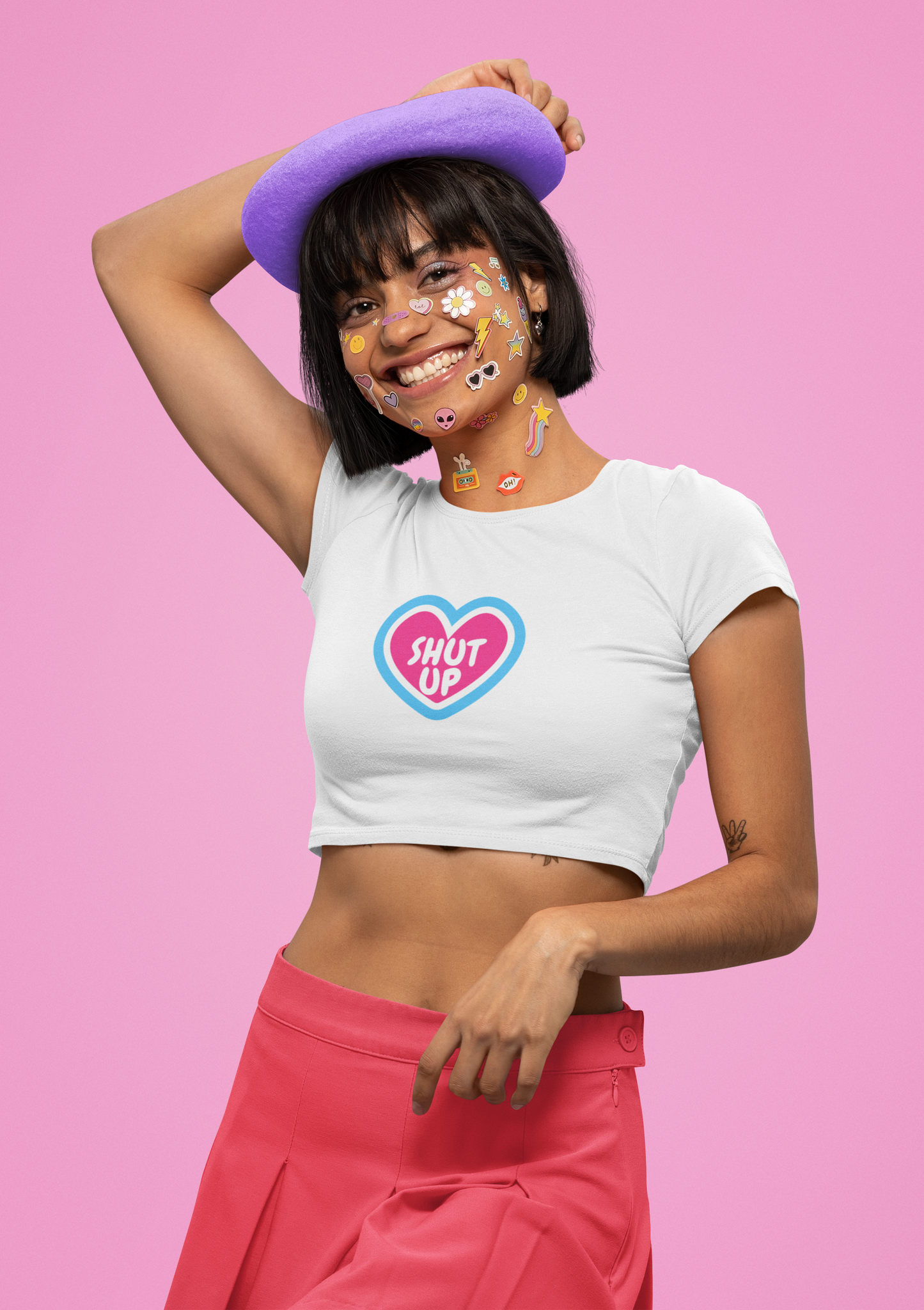 Shut up Crop Top