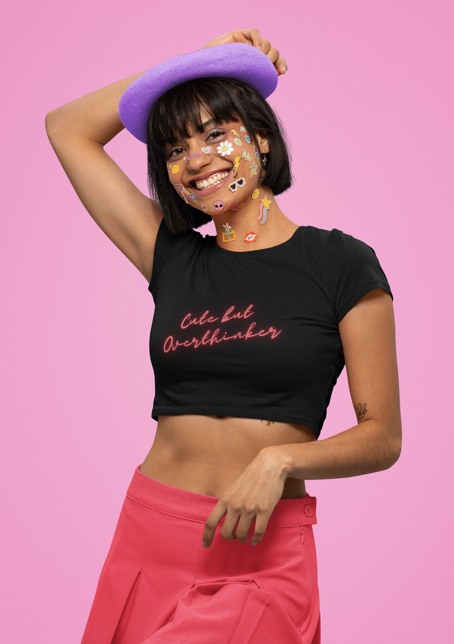 Cute but overthinker crop top