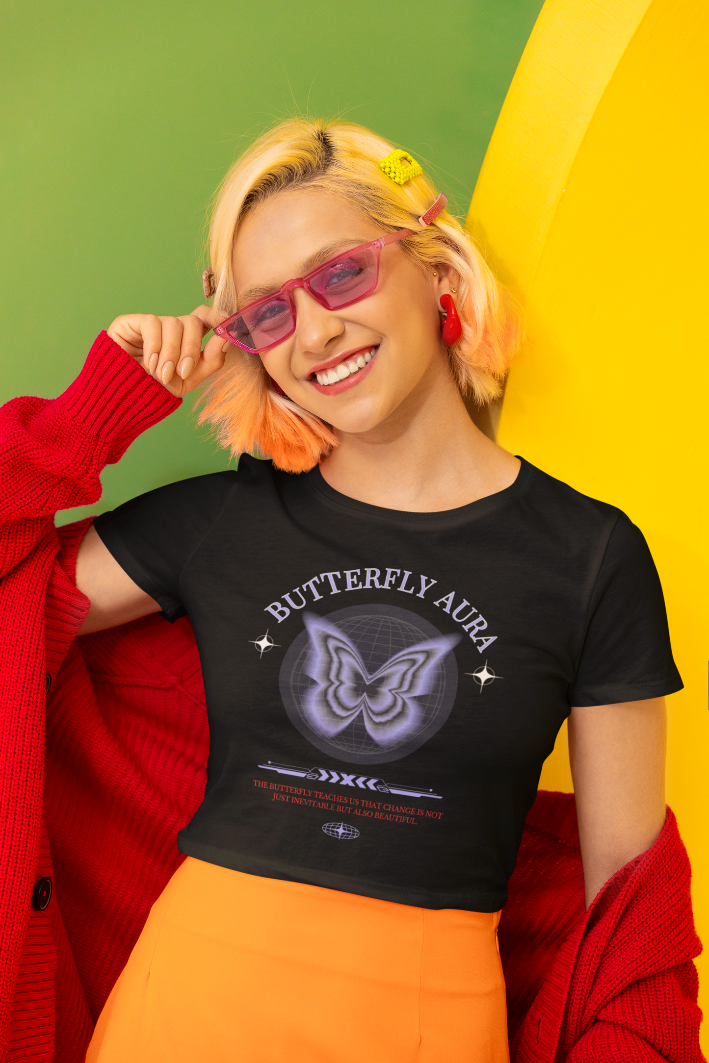 Butterfly Aura Crop Top