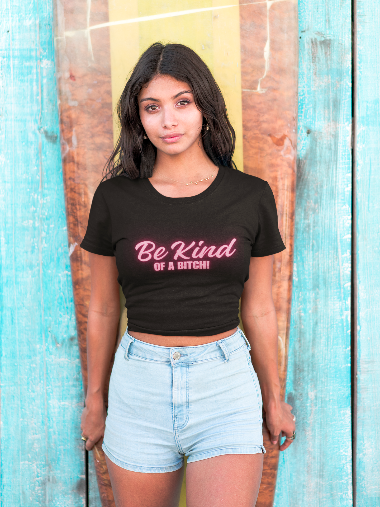 Be Kind of a bitch crop top