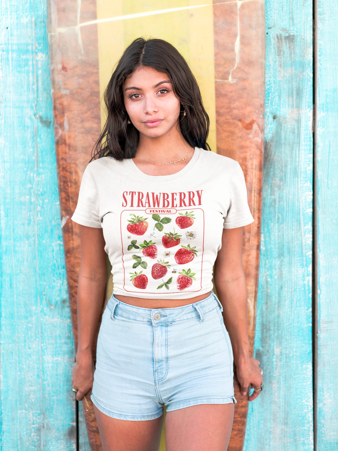 Strawberry Crop Top