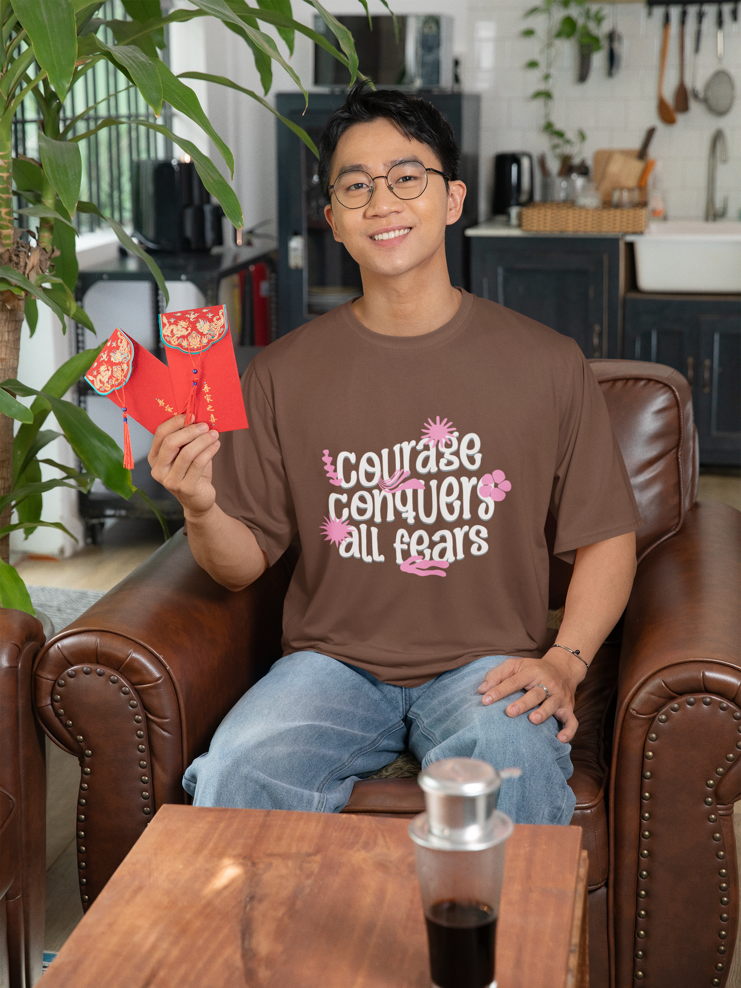 Courage Conquers all fears T-shirt