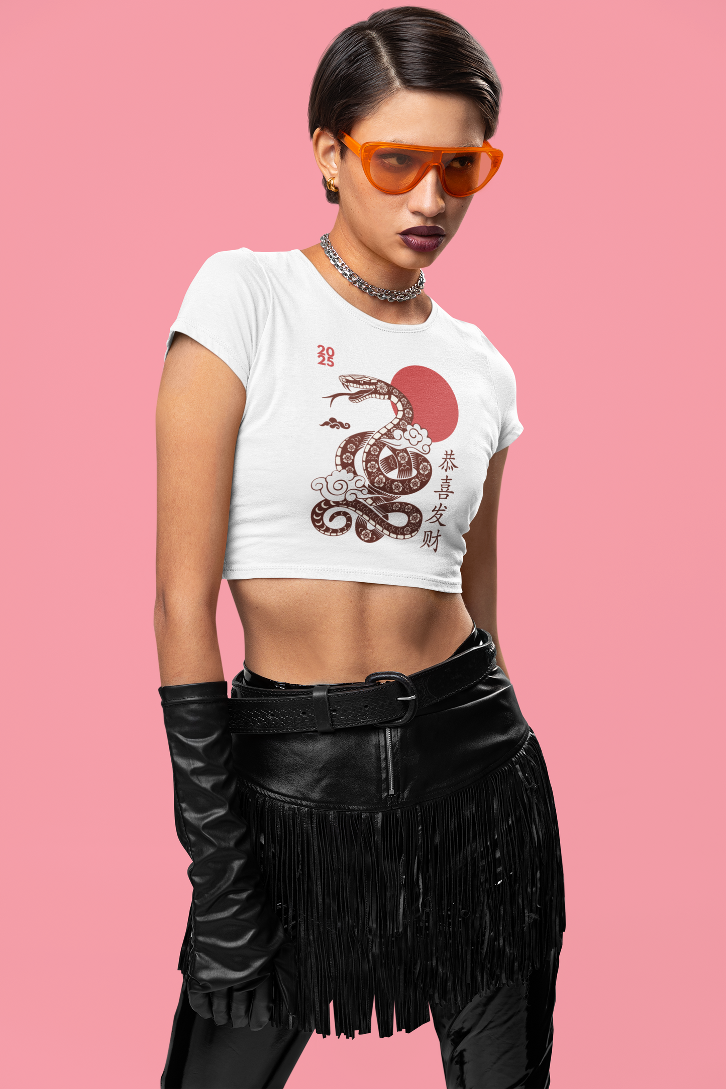 Snake Crop Top