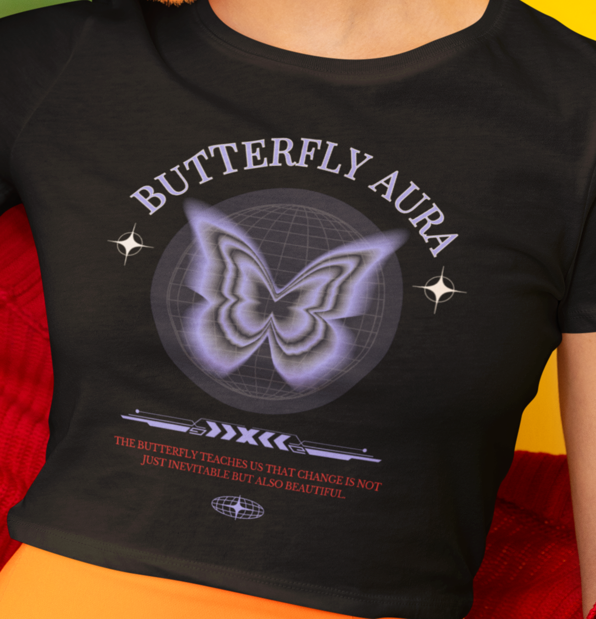 Butterfly Aura Crop Top