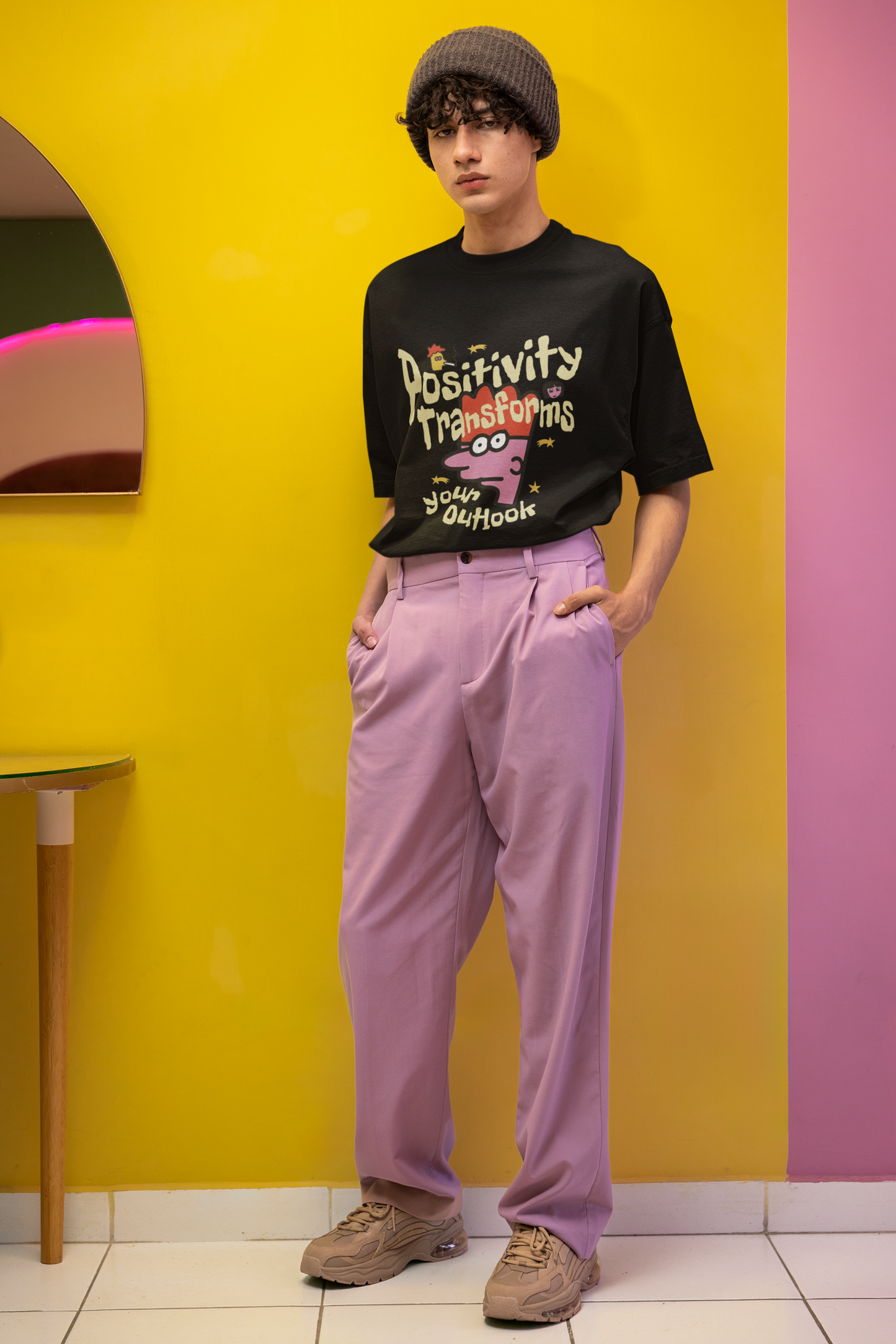 Positivity transforms your outlook T-shirt
