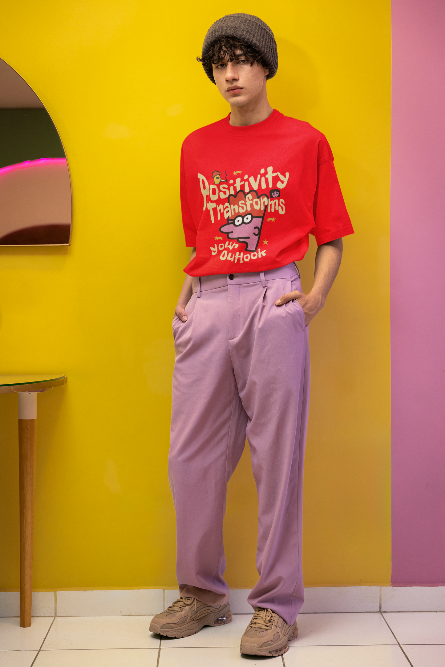 Positivity transforms your outlook T-shirt