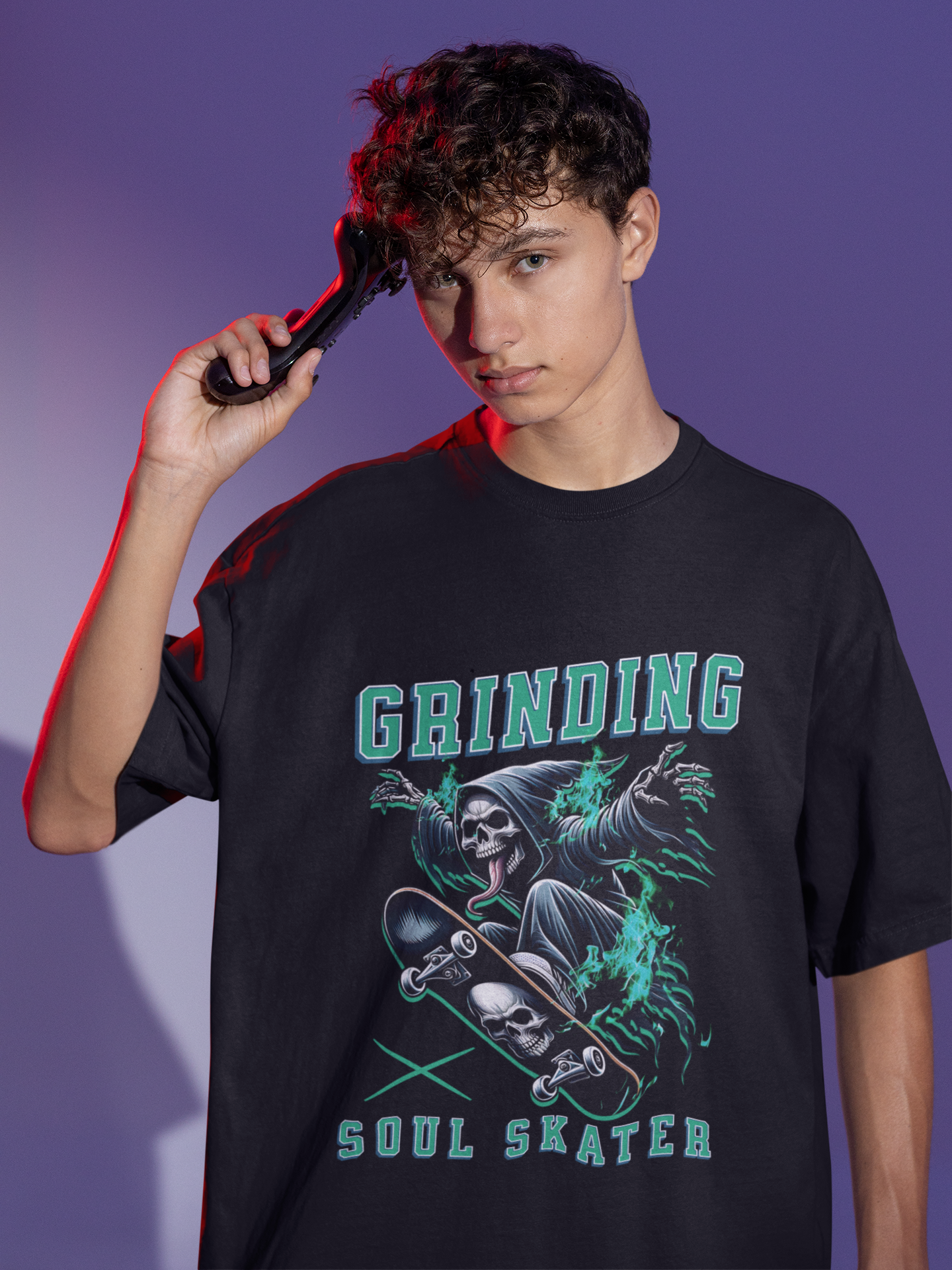 Grinding soul skater T-shirt
