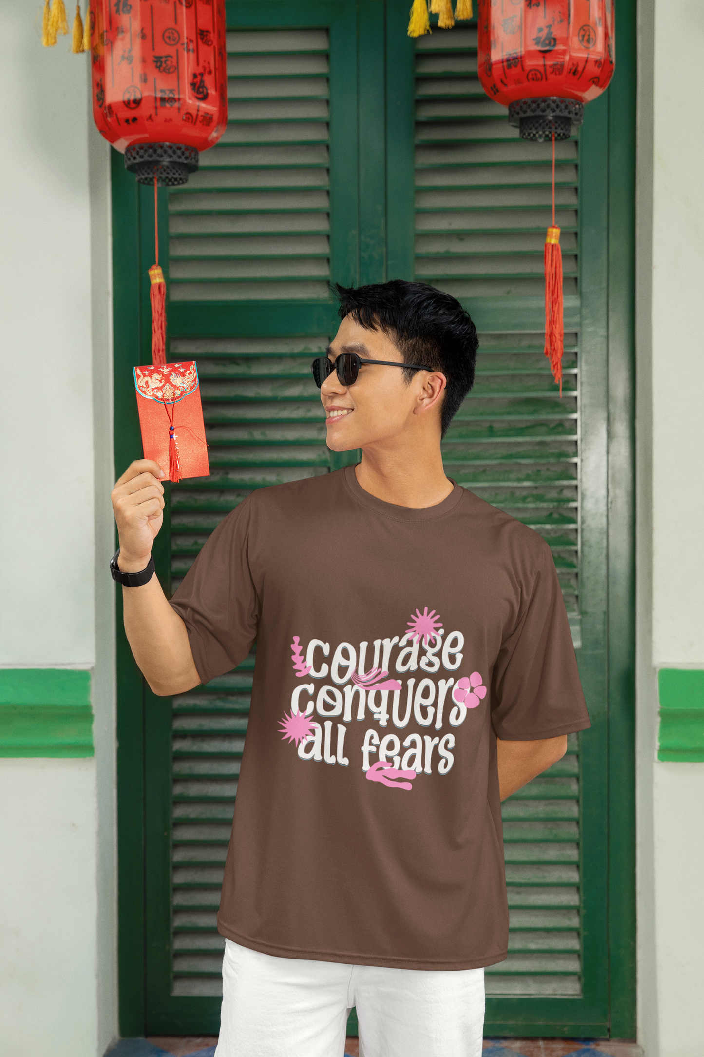 Courage Conquers all fears T-shirt