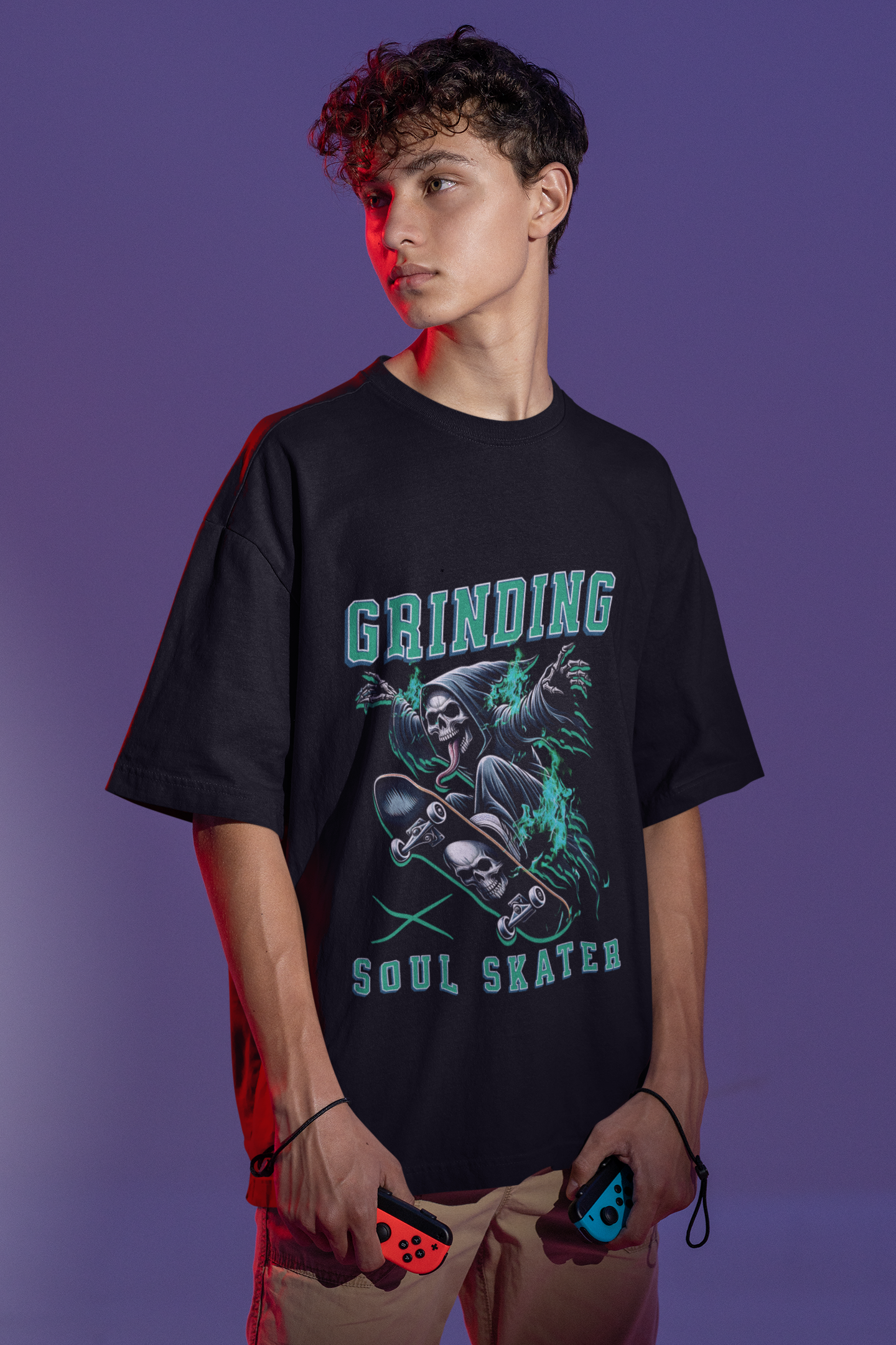 Grinding soul skater T-shirt