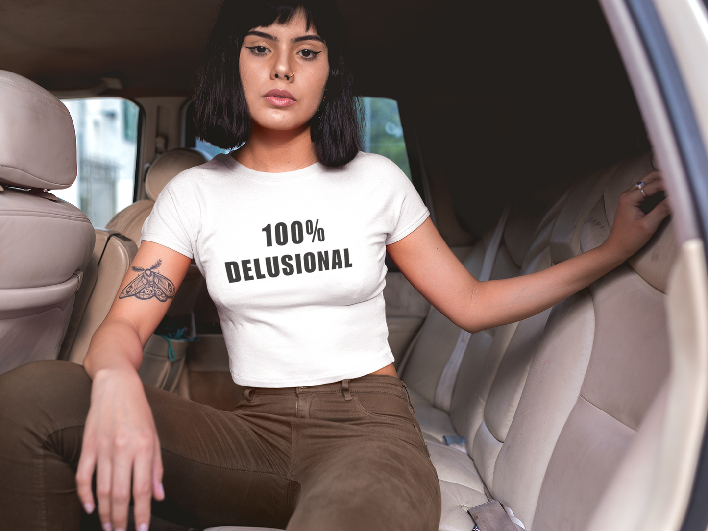 100% Delusional Crop Top