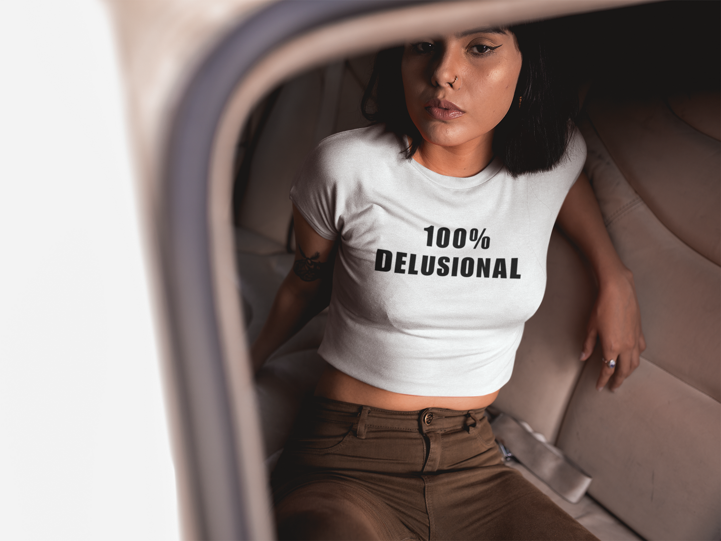100% Delusional Crop Top