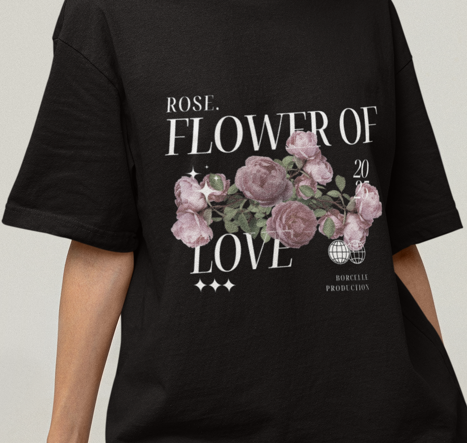 The flower in love T-shirt